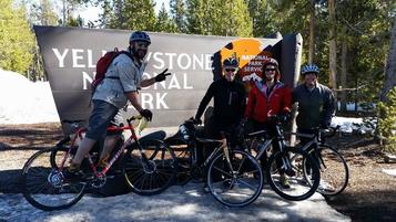Group ride West Yellowstone 